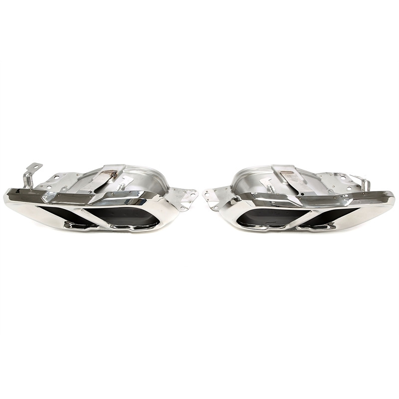 terminale di scarico a vite "sport square mouth-2" in chrome/glossyper BMW X5-X7er serie (G05/G0... 