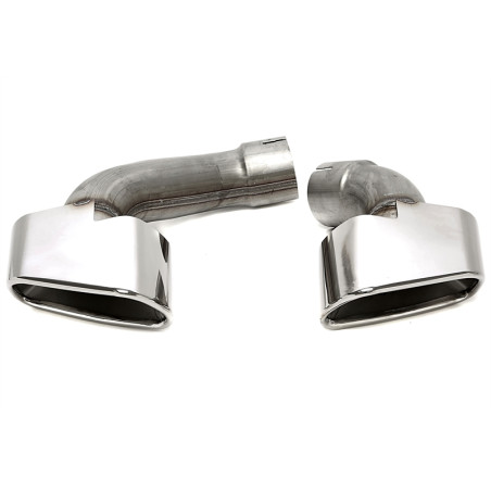 terminale di scarico a vite in chrome/glossyper  BMW X5er serie X35i (F15) (Cod. T-96BM018)
