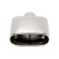 terminale di scarico in nero/glossyper BMW X5er serie (E53) (Cod. T-96BM022)