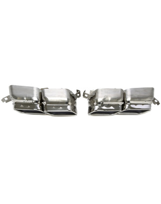 terminale di scarico a vite "single port" in chrome/glossyper BMW 7er serie (F01) (Cod. T-96BM023)