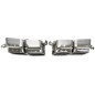 terminale di scarico a vite "single port" in chrome/glossyper BMW 7er serie (F01) (Cod. T-96BM023)