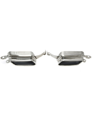 terminale di scarico a vite "double port" in chrome/glossyper BMW 7er serie (F01) (Cod. T-96BM024)