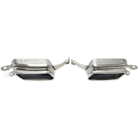 terminale di scarico a vite "double port" in chrome/glossyper BMW 7er serie (F01) (Cod. T-96BM024)