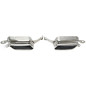 terminale di scarico a vite "double port" in chrome/glossyper BMW 7er serie (F01) (Cod. T-96BM024)