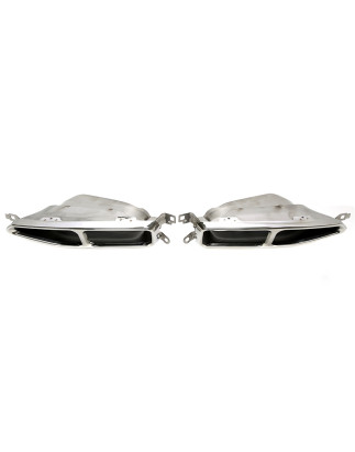 terminale di scarico a vite in chrome/glossyper BMW 7er serie con M Tuning (G11) (Cod. T-96BM025)