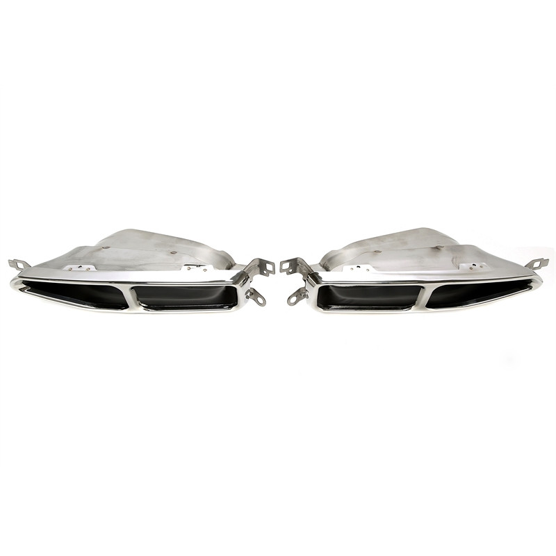 terminale di scarico a vite in chrome/glossyper BMW 7er serie con M Tuning (G11) (Cod. T-96BM025)