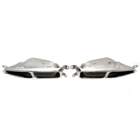terminale di scarico a vite in chrome/glossyper BMW 7er serie con M Tuning (G11) (Cod. T-96BM025)