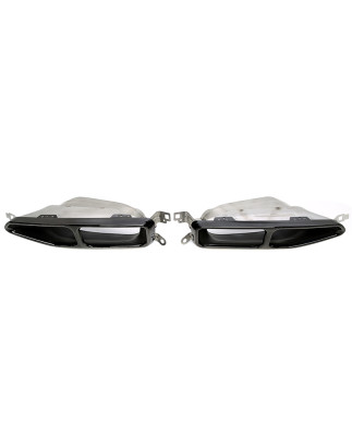 terminale di scarico a vite in nero/glossyper BMW 7er serie con M Tuning (G11) (Cod. T-96BM026)