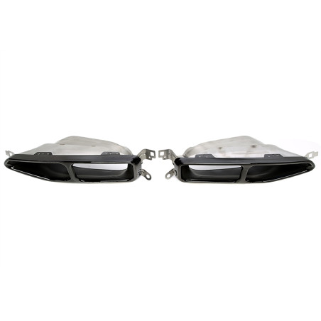 terminale di scarico a vite in nero/glossyper BMW 7er serie con M Tuning (G11) (Cod. T-96BM026)