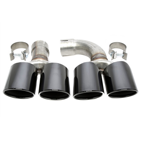 terminale di scarico a vite "double design short" in chrome/glossyper BMW X  (G01) (Cod. T-96BM038)
