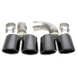 terminale di scarico a vite "double design short" in chrome/glossyper BMW X  (G01) (Cod. T-96BM038)