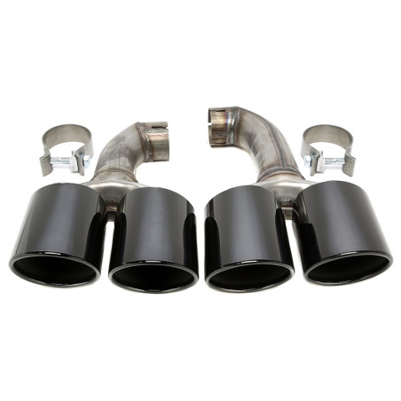 terminale di scarico a vite "double design lang" in chrome/glossyper BMW X (G01) (Cod. T-96BM039)