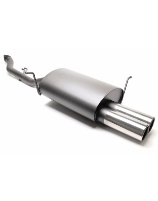 silenziatore sportivo  2x76mm per BMW 3 serie E36 Compact (Cod. T-EVOE364CE276)