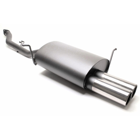 silenziatore sportivo  2x76mm per BMW 3 serie E36 Compact (Cod. T-EVOE364CE276)