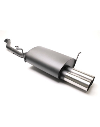 silenziatore sportivo  2x76mm per BMW 3 serie E36 Compact (Cod. T-EVOE364CE276S)