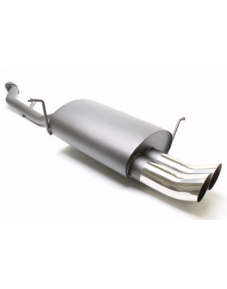 silenziatore sportivo  2x76mm DTM per BMW 3 serie E36 Compact (Cod. T-EVOE364CED76)