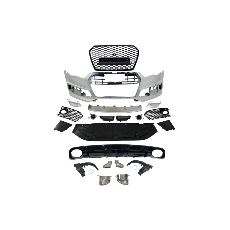 Kit Estetico AUDI A6 / A6 AVANT 2015- 2018 C7 SLine Look RS6 Fotocamera (Cod. E-TCA60160657RS66)