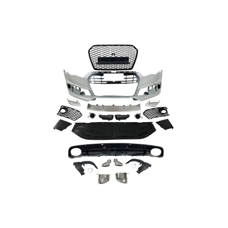 Kit Estetico AUDI A6 / A6 AVANT 2015- 2018 C7 SLine Look RS6 Fotocamera (Cod. E-TCA60160657RS66)