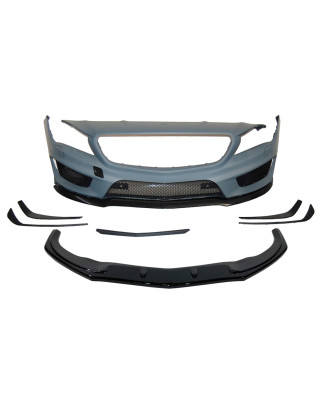 Paraurti Anteriore Mercedes W117 13-15 4P / SW Look AMG A45 spoiler anteriore (Cod. E-TCM04190312)