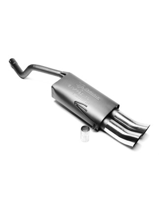 silenziatore sportivo 2x76mm DTM per Fiat Punto II (Cod. T-EVOFP2ED76)
