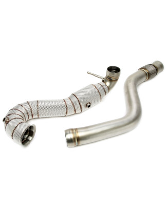 Downpipe con protezione termica and convertitore cataliticoper Mercedes Benz CLA-Kl Coupe C11... (Co