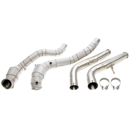Downpipe con protezione termica and convertitore cataliticoper Mercedes Benz G-Class G500, G63 AM...