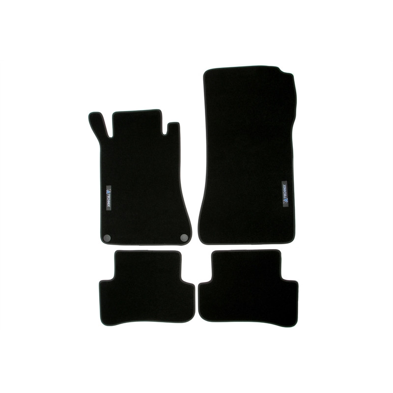 Set tappeti per auto con Logo per Mercedes Benz C-Class  W203/S203 (Cod. T-34MB02)