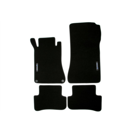 Set tappeti per auto con Logo per Mercedes Benz C-Class  W203/S203 (Cod. T-34MB02)