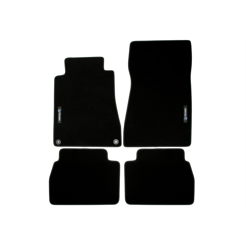 Set tappeti per auto con Logo per Mercedes Benz 190  W201 (Cod. T-34MB03)