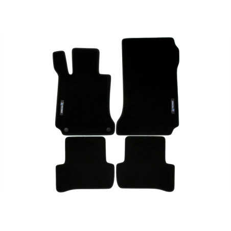 Set tappeti per auto con Logo per Mercedes Benz C-Class  W204/S204 (Cod. T-34MB05)