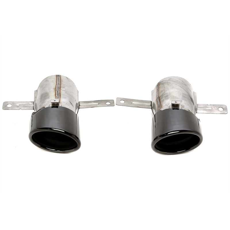 terminale di scarico a vite "single design" in nero/glossyper Mercedes Benz A-Class (W177) / CLA-...