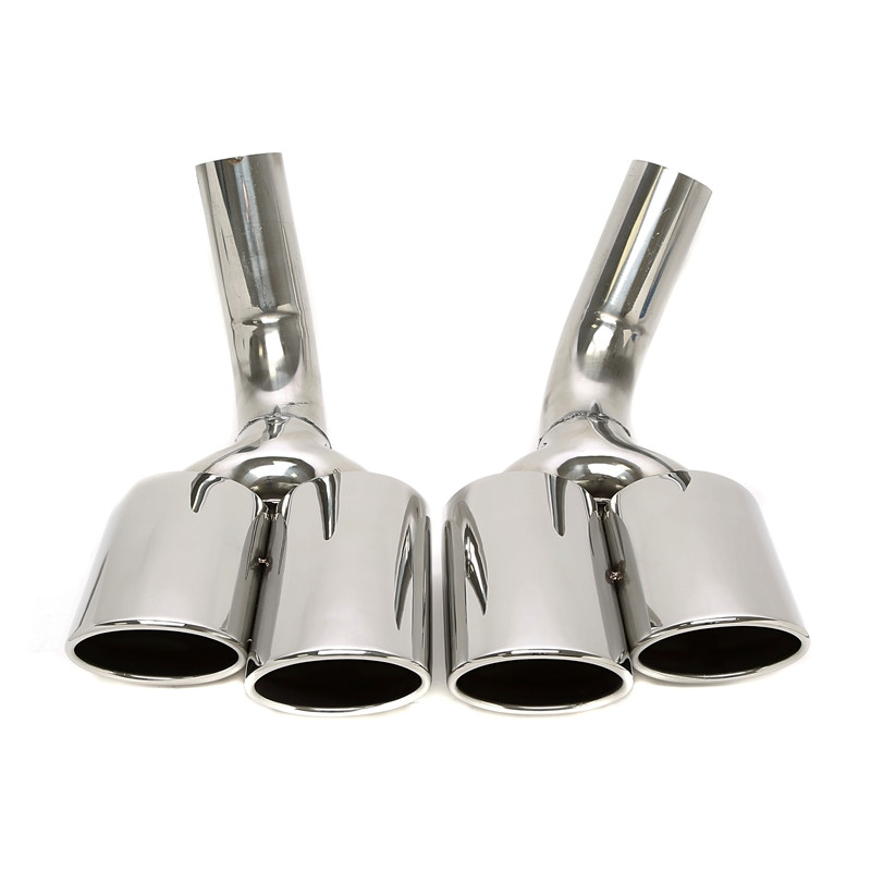 terminale di scarico a vite "double design oval sharped" in chrome/glossyper Mercedes Benz G-Clas...