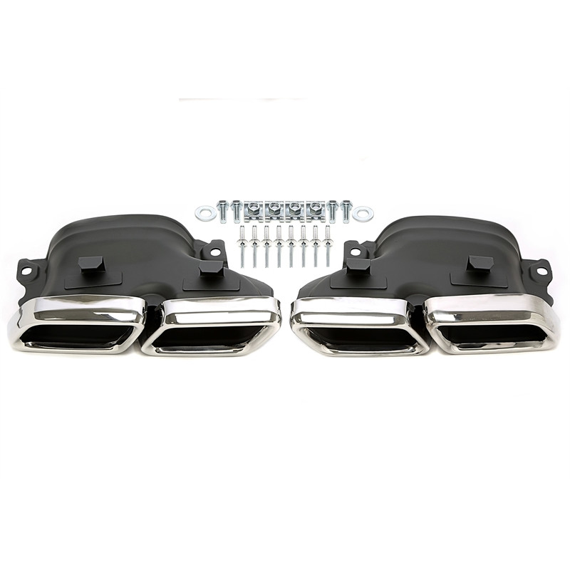 terminale di scarico a vite "double design" in chrome/glossyper Mercedes Benz C-Class (W205) / GL...