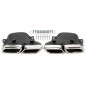 terminale di scarico a vite "double design" in chrome/glossyper Mercedes Benz C-Class (W205) / GL...