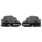 terminale di scarico a vite "double design" in nero/glossyper Mercedes Benz C-Class (W205) / GLC-...