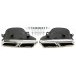terminale di scarico a vite "double design whole" in chrome/glossyper Mercedes Benz C-Class (W205...