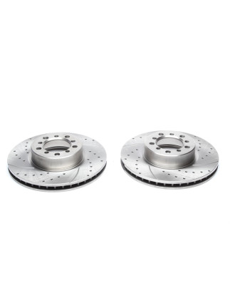 set dischi freno sportivi  ant. per Mercedes Benz S-Class W126/C126 (Cod. T-EVOBS2048P)