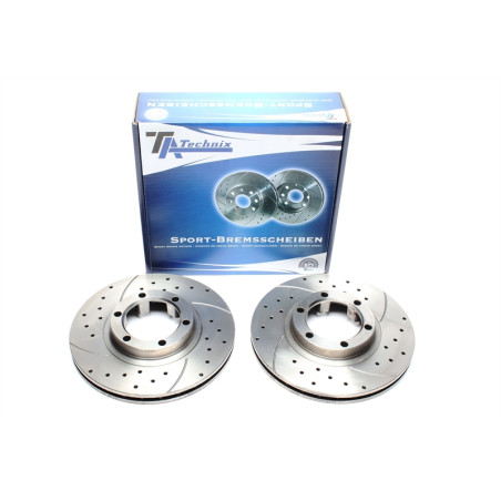 set dischi freno sportivi  ant. per Mitsubishi Pajero I / Pajero I Canvas Top (Cod. T-EVOBS2130P)