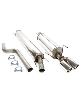  stainless steel catback 2x80mmper Opel Astra G caravan (Cod. T-02OP006-8)