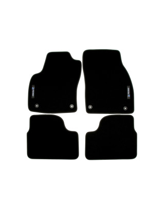 Set tappeti per auto con Logo per Opel Astra H  A04 (Cod. T-34OP04)