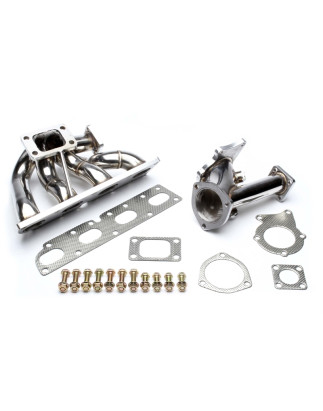  stainless steel turbo collettore con T25 flange/ per Opel Astra F/Calibra/Vectra A con C20XE engine
