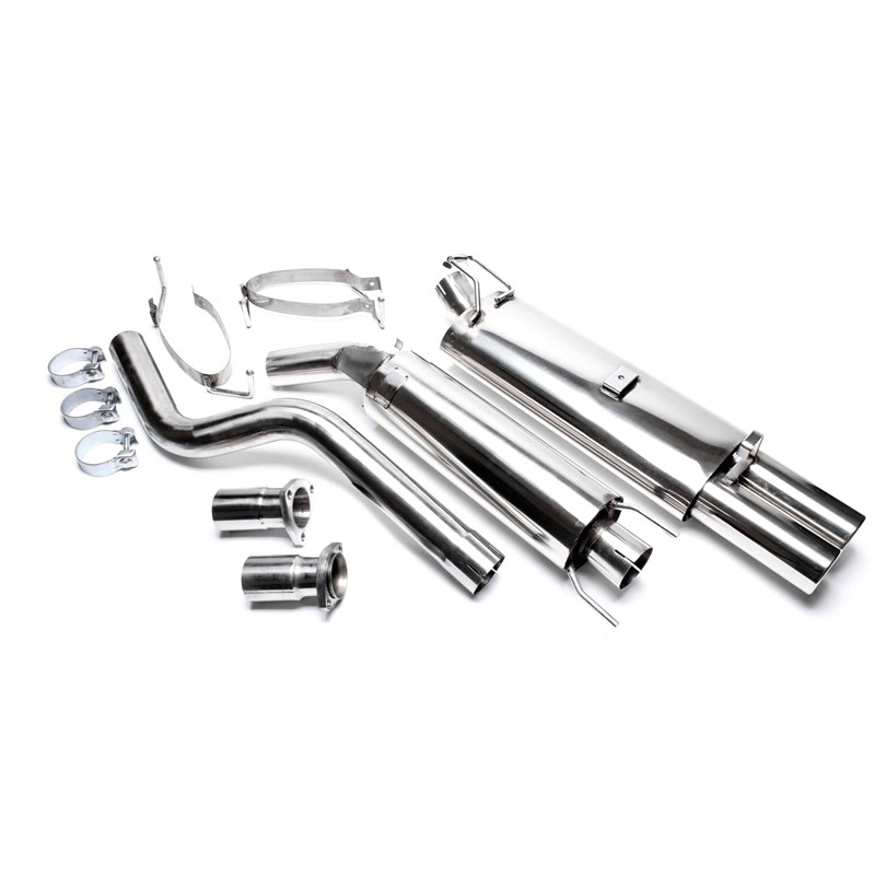 sistema di scarico 2x76mm per Opel Astra F-CC, Kadett E-CC, Kadett E Cabrio (Cod. T-EVOAFAE276)