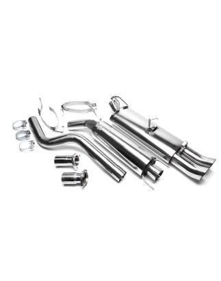 sistema di scarico 2x76mm DTM per Opel Astra F-CC, Kadett E-CC, Kadett E Cabrio (Cod. T-EVOAFAED76)