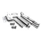 sistema di scarico 2x76mm DTM per Opel Astra F-CC, Kadett E-CC, Kadett E Cabrio (Cod. T-EVOAFAED76)