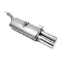 silenziatore sportivo  2x76mm per Opel Astra F-CC, Kadett E-CC (Cod. T-EVOAFE276)