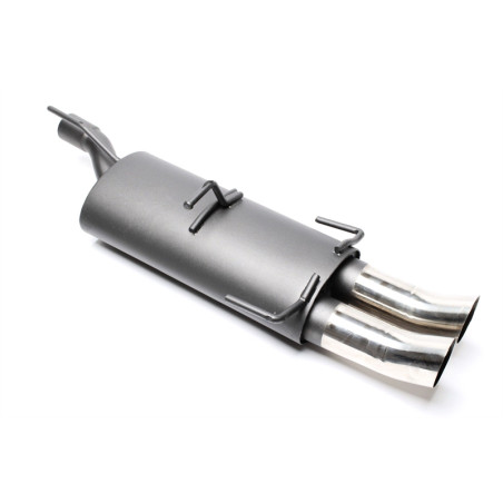 silenziatore sportivo  2x76mm DTM per Opel Astra F-CC, Kadett E-CC (Cod. T-EVOAFED76)