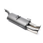 silenziatore sportivo  2x76mm DTM per Opel Astra F-CC, Kadett E-CC (Cod. T-EVOAFED76)