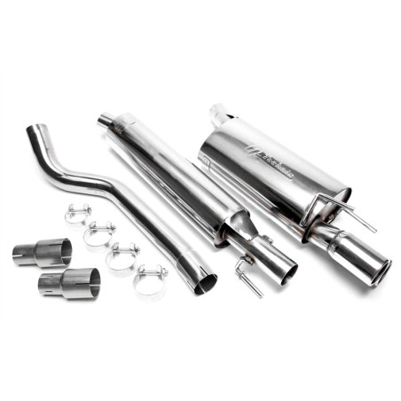 sistema di scarico 2x76mm per Opel Corsa B (Cod. T-EVOCOBAE276)