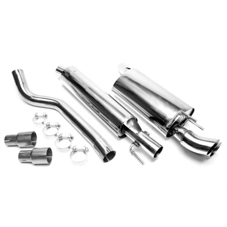 sistema di scarico 2x76mm DTM per Opel Corsa B (Cod. T-EVOCOBAED76)