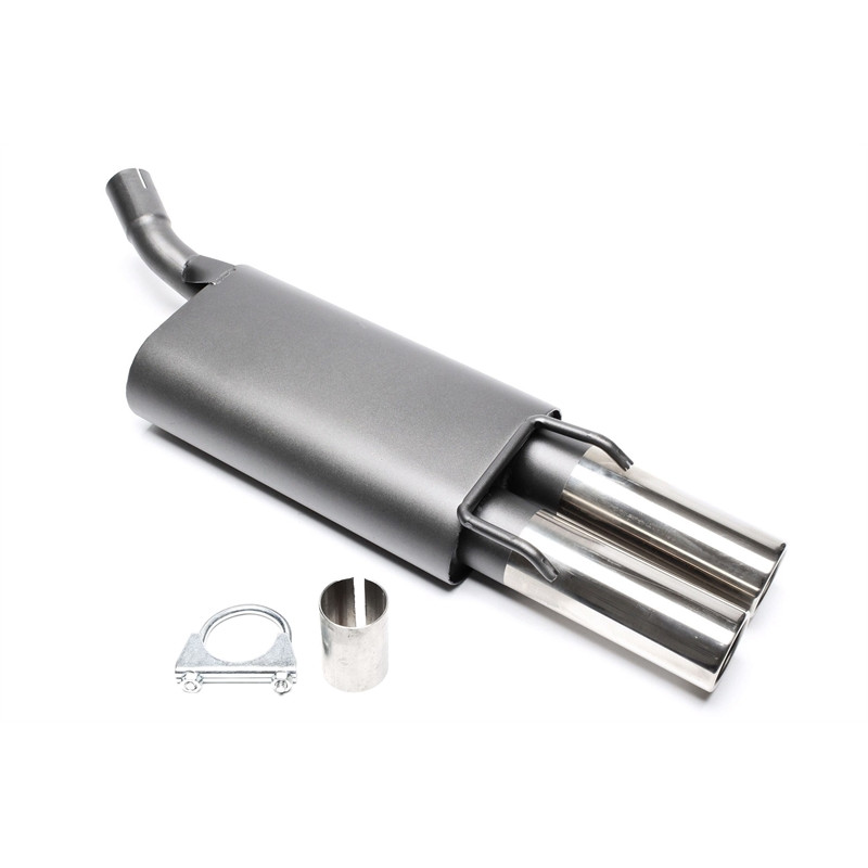 silenziatore sportivo  2x76mm per Opel Corsa B (Cod. T-EVOCOBE276)